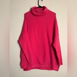 Women's Pink Turtleneck Sweater